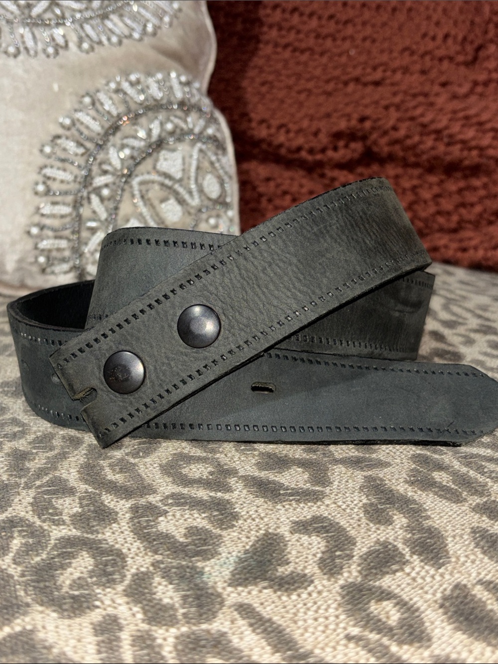 Grey leather belt charcoal belt strap quality leather classic men’s belt office